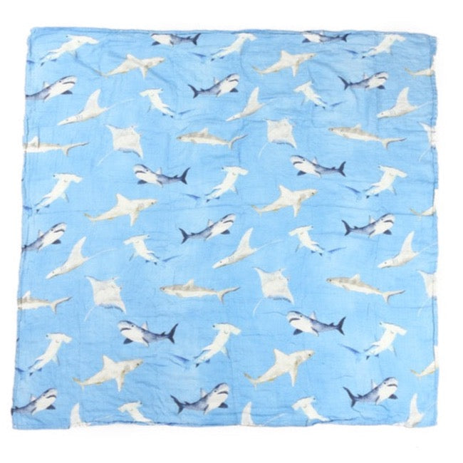 Shark muslin blanket new arrivals