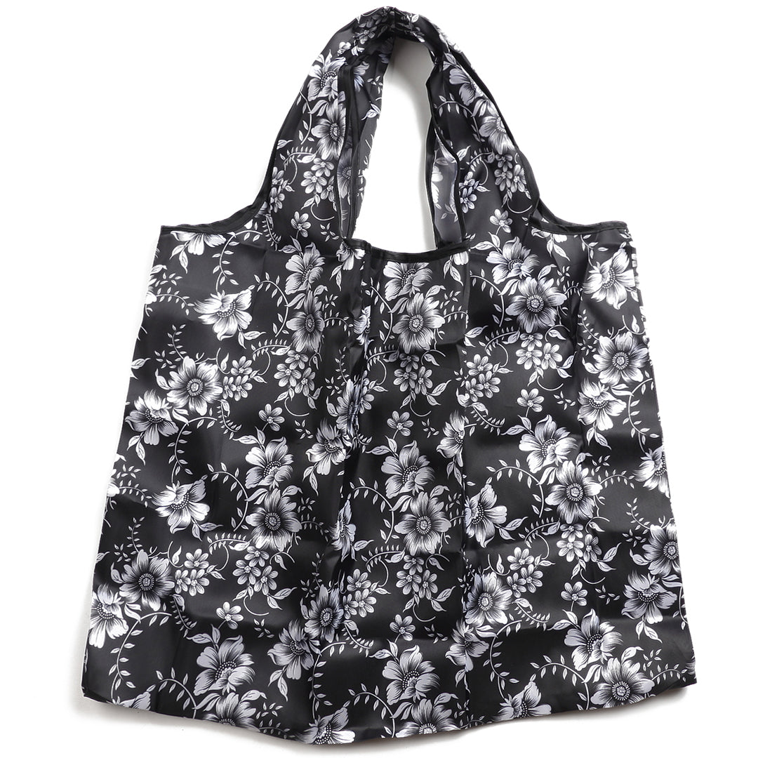 Foldable Bag Jackie Floral Black – Happy Wahine