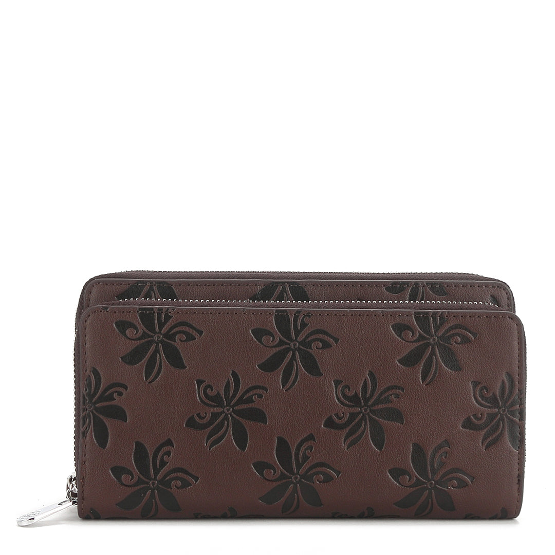 Tote Anny Tapa popular Tiare Embossed Brown