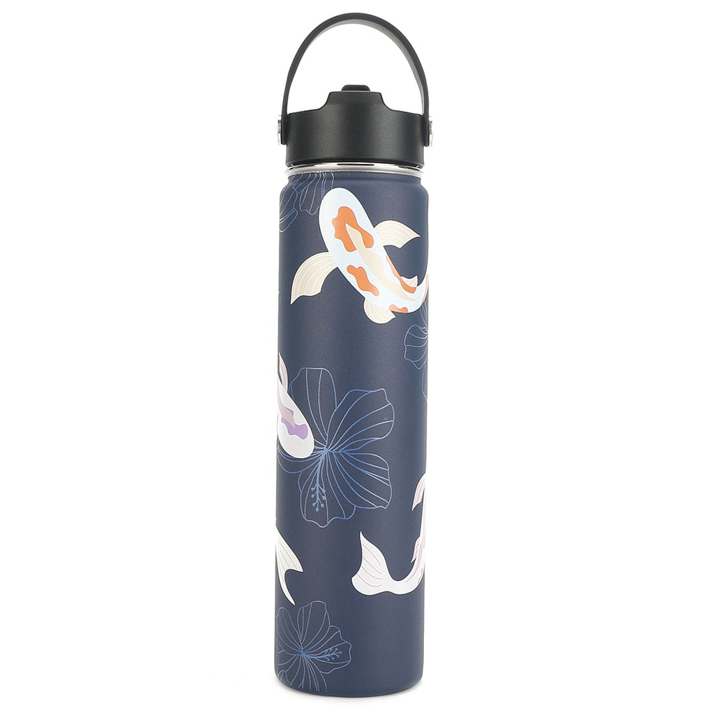 Insulated Water Bottle 32oz Koi Grey – Happy Wahine