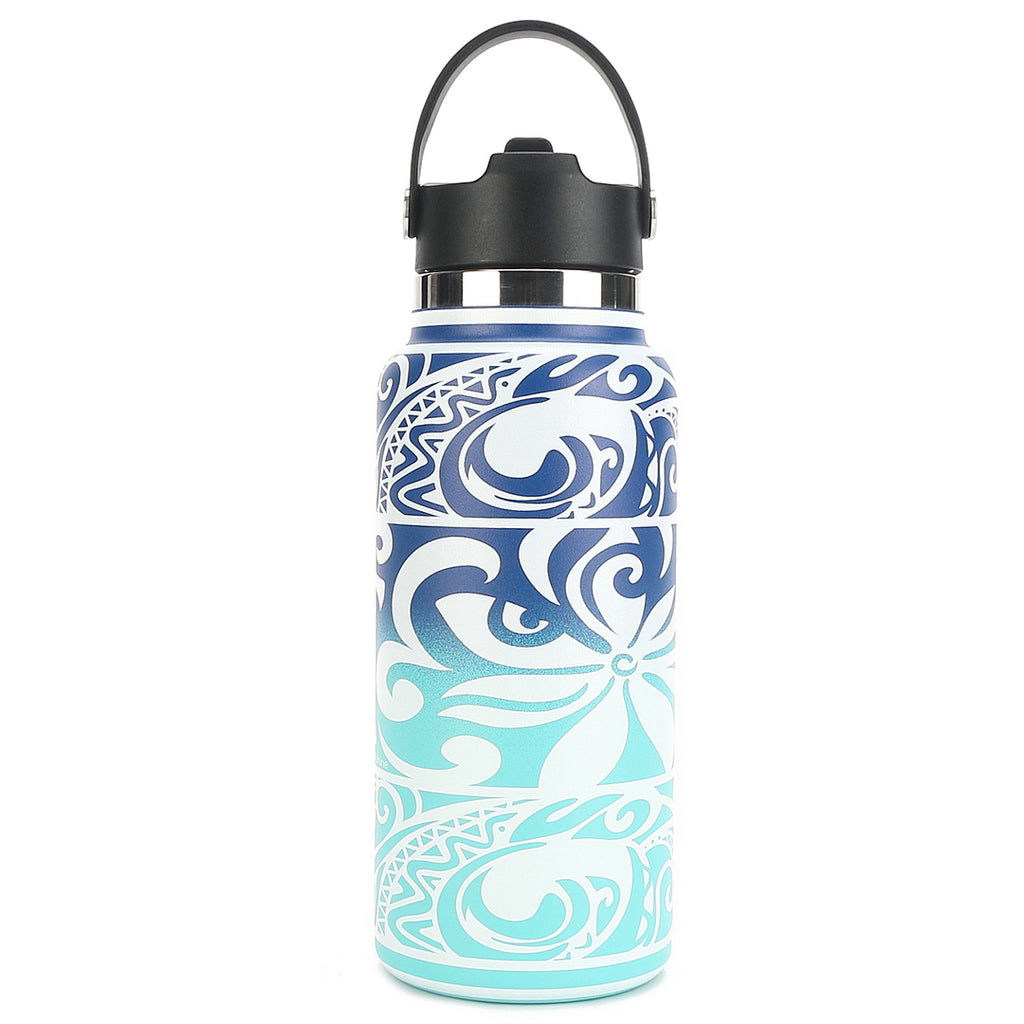 Insulated Water Bottle 40oz Tiare Infinity Aqua-Pink-Purple