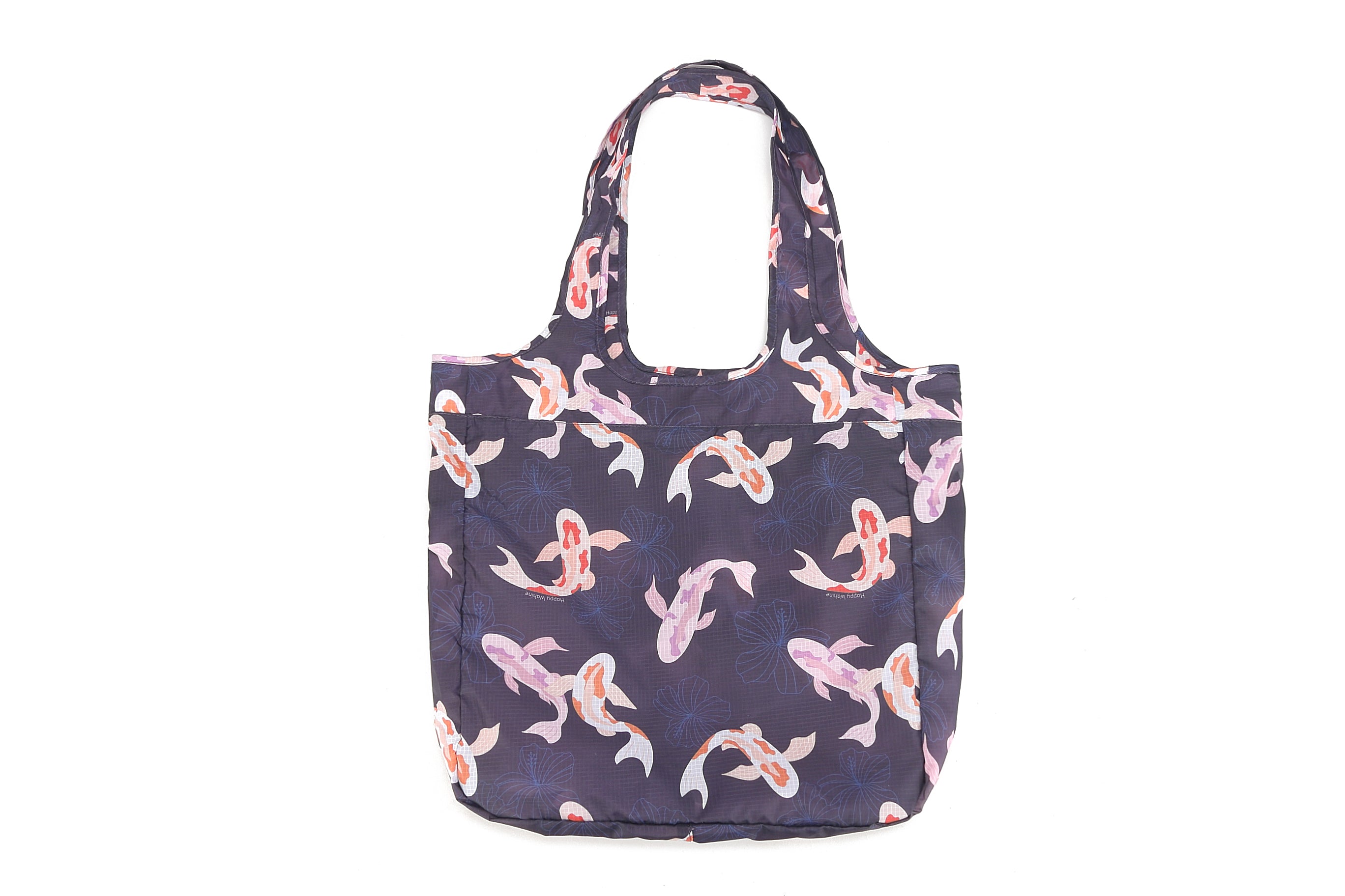 Foldable Bag Jacqueline Koi Navy – Happy Wahine