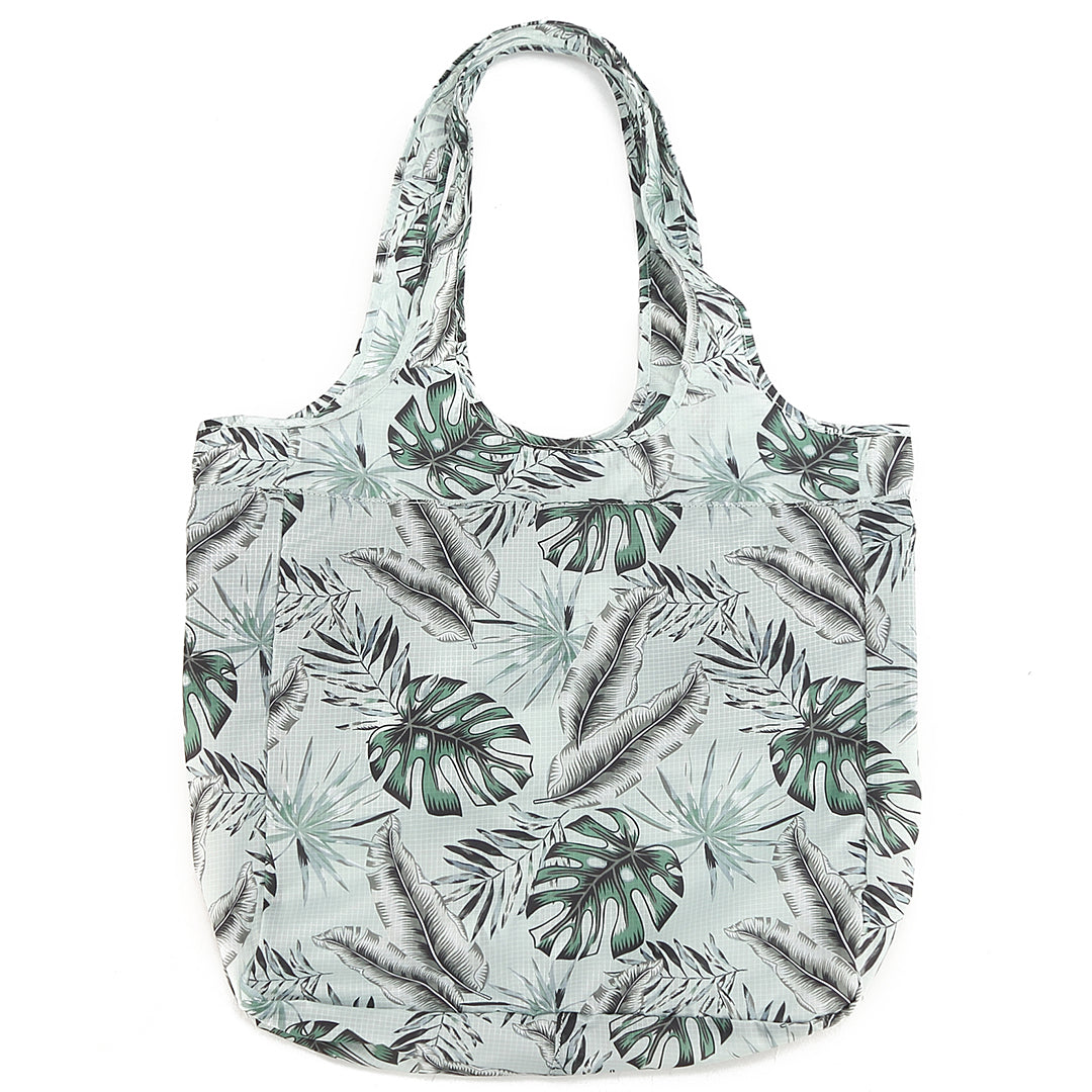 Foldable Bag Jacqueline Monstera Teal