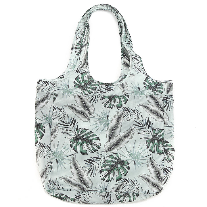 Foldable Bag Jacqueline Monstera Teal