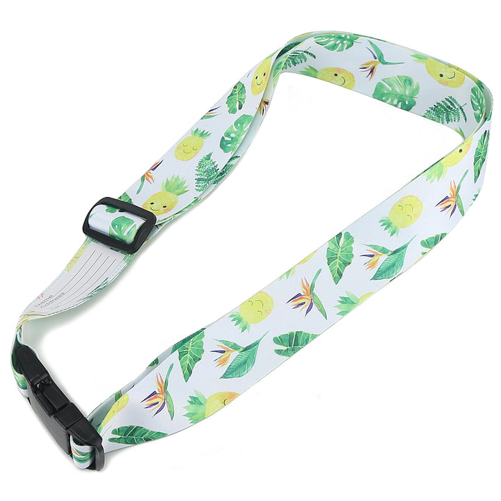 Luggage Strap Pineapple Monstera White