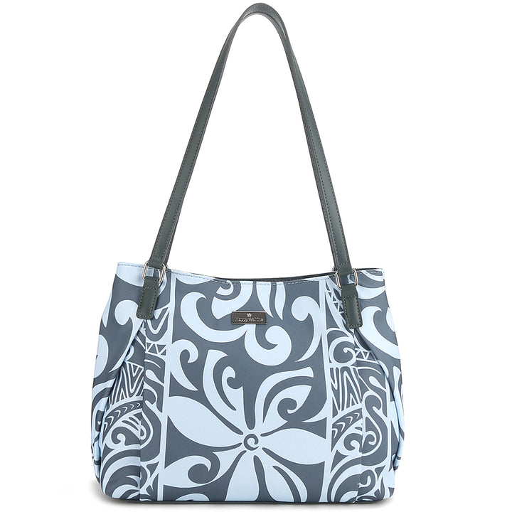 Tote Medium Keʻolu Tapa Tiare Teal