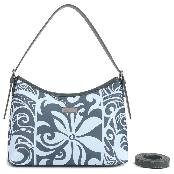 Shoulder Bag Keʻolu Tapa Tiare Teal