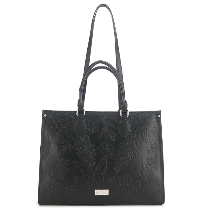 Tote Kauwela Ginger Embossed Black