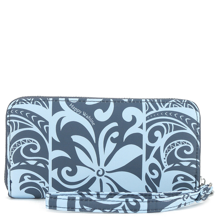 Wallet Kaylee Keʻolu Tapa Tiare Teal