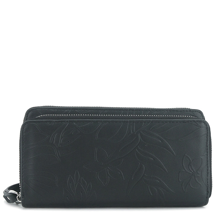 Wristlet Allison Ginger Embossed Black