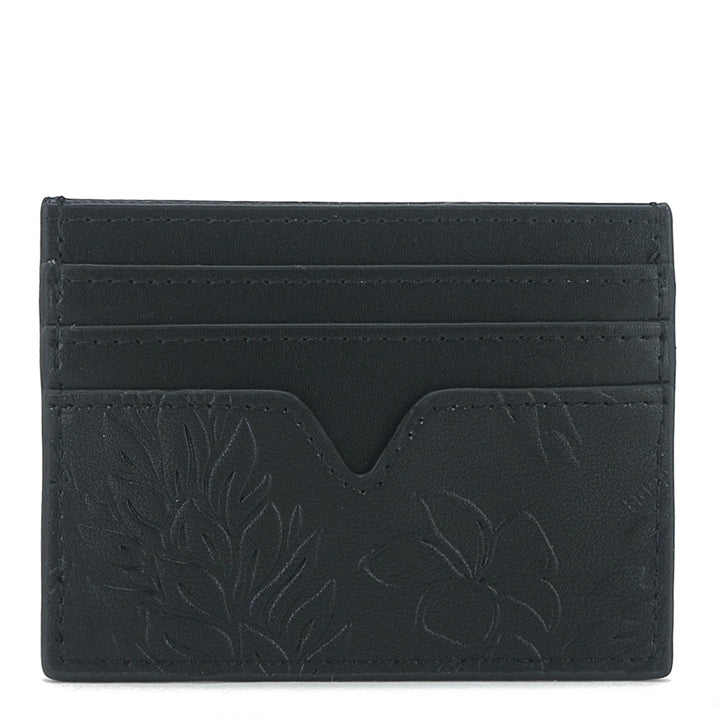 Card Case Meilany Ginger Embossed Black