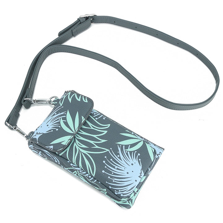 Crossbody Phone Wallet Anna Lehua Grey