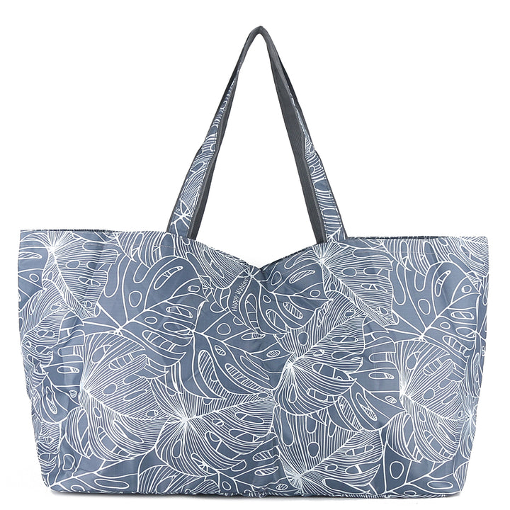 Carry-All Tote Monstera Lines Grey