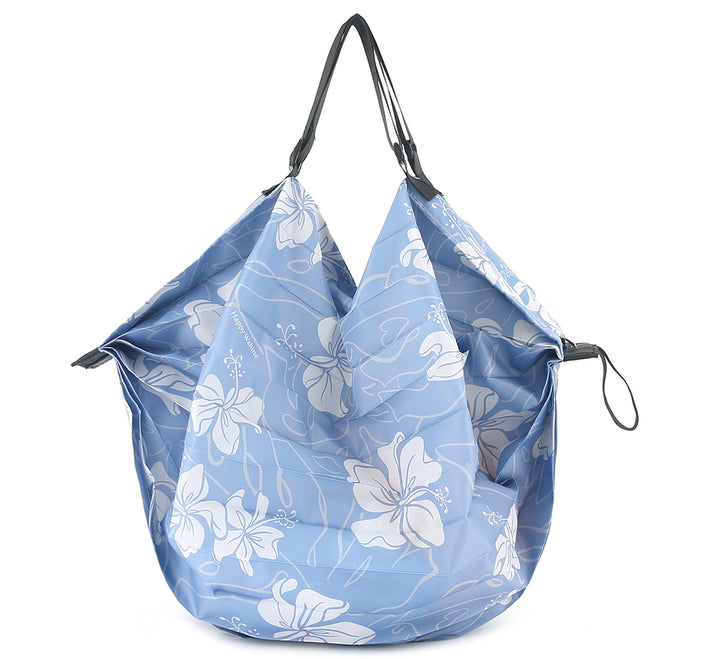 Foldable Bag Jazmine Hibiscus Blue