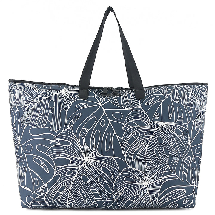 Tote Bag Tomoko Monstera Lines Navy