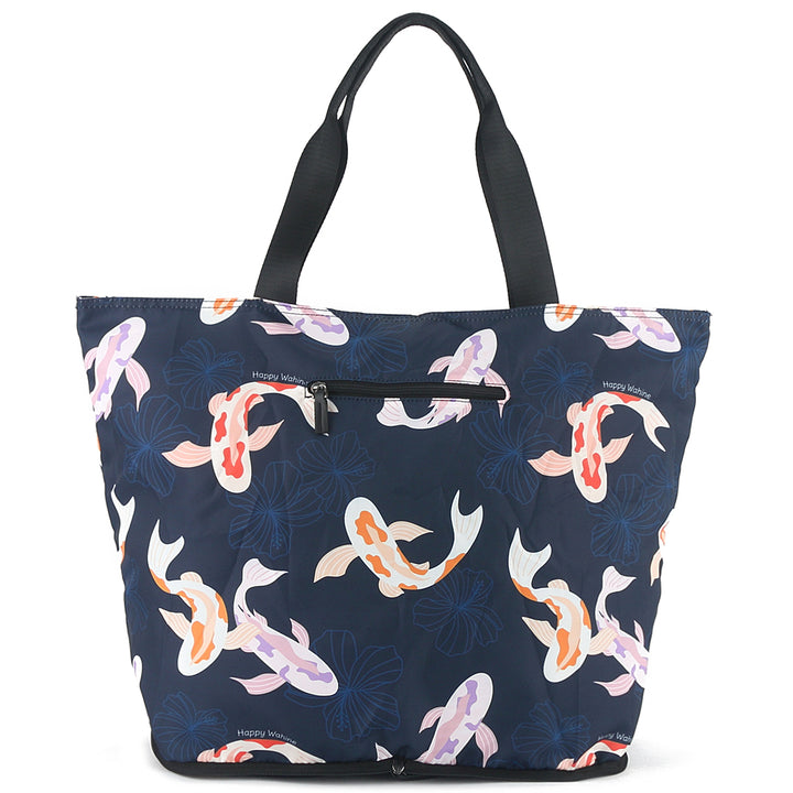 Foldable Tote James Koi Navy