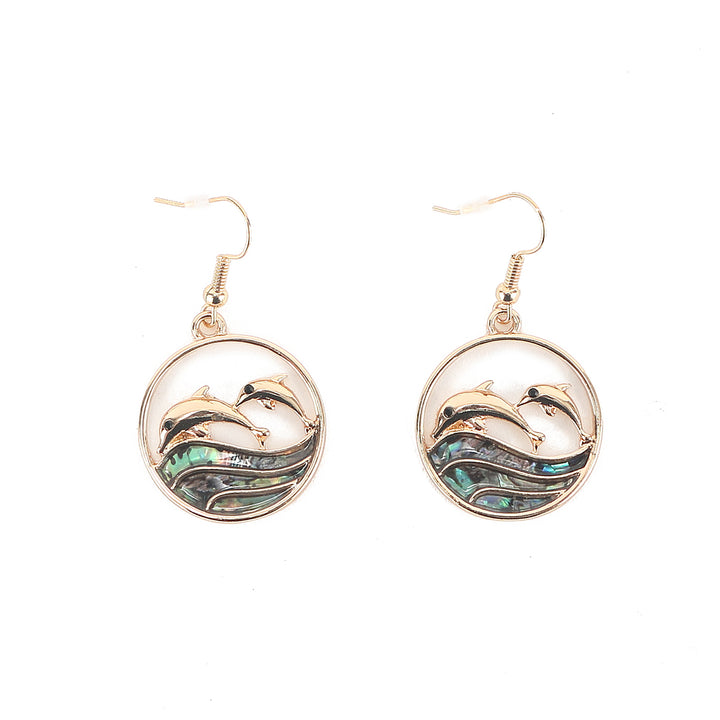 Jewelry Makamae Earring Dolphin Gold