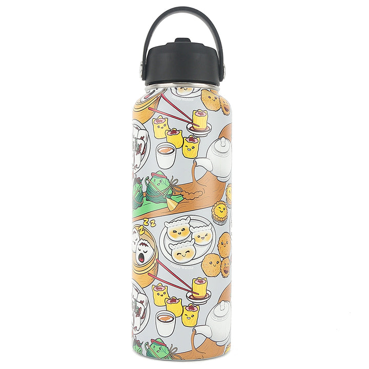 Insulated Water Bottle 40oz Dim Sum Grey