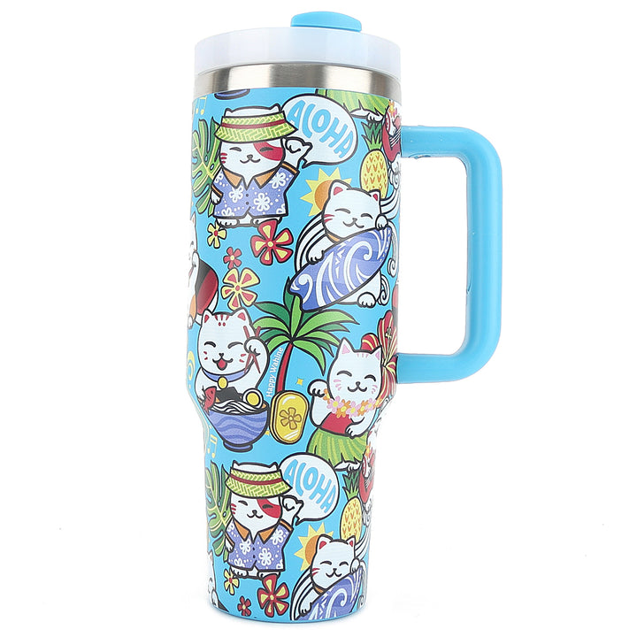 Insulated Tumbler 40oz Neko Teal