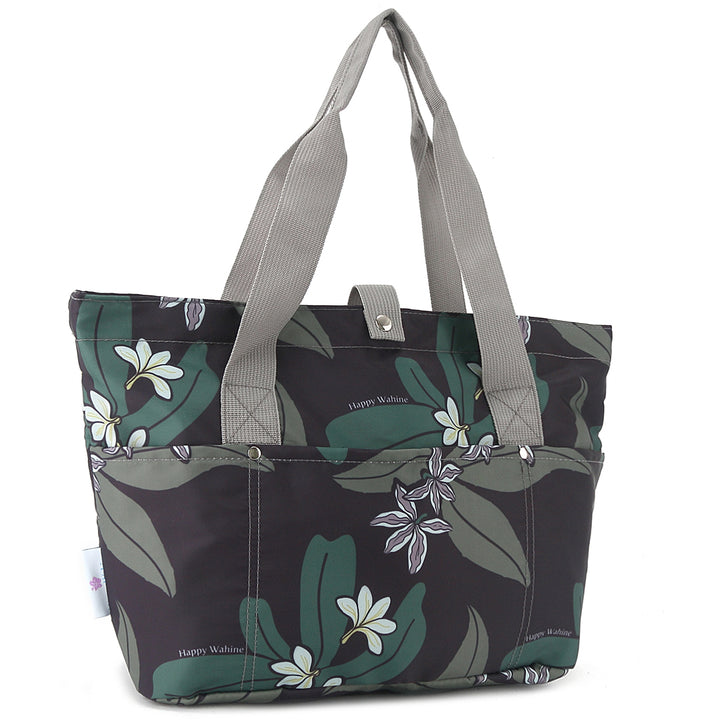 Compact Tote Jade Naupaka Grey