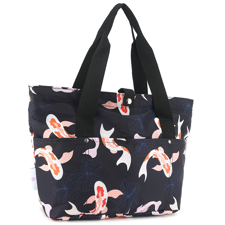 Compact Tote Jade Koi Navy