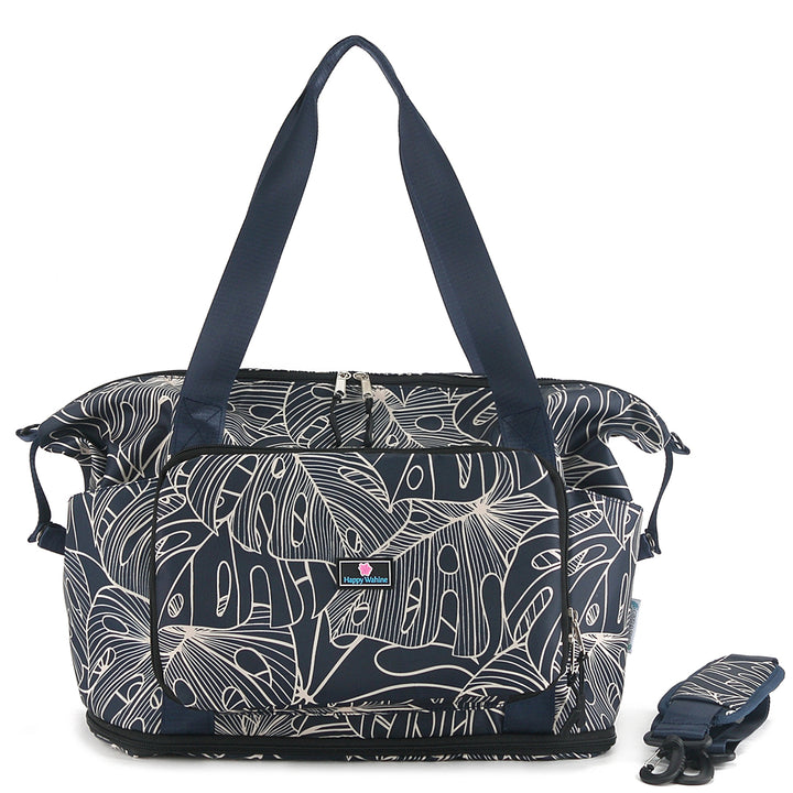 Foldable Duffle Sydney Monstera Lines Navy