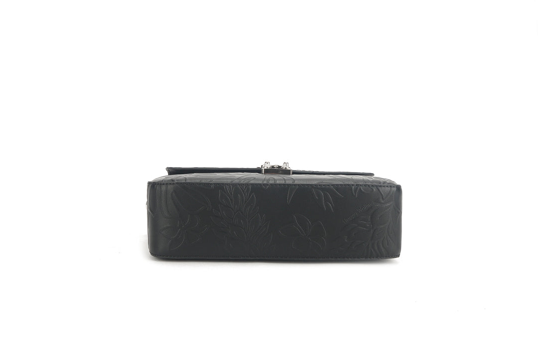 Satchel Alice Ginger Embossed Black