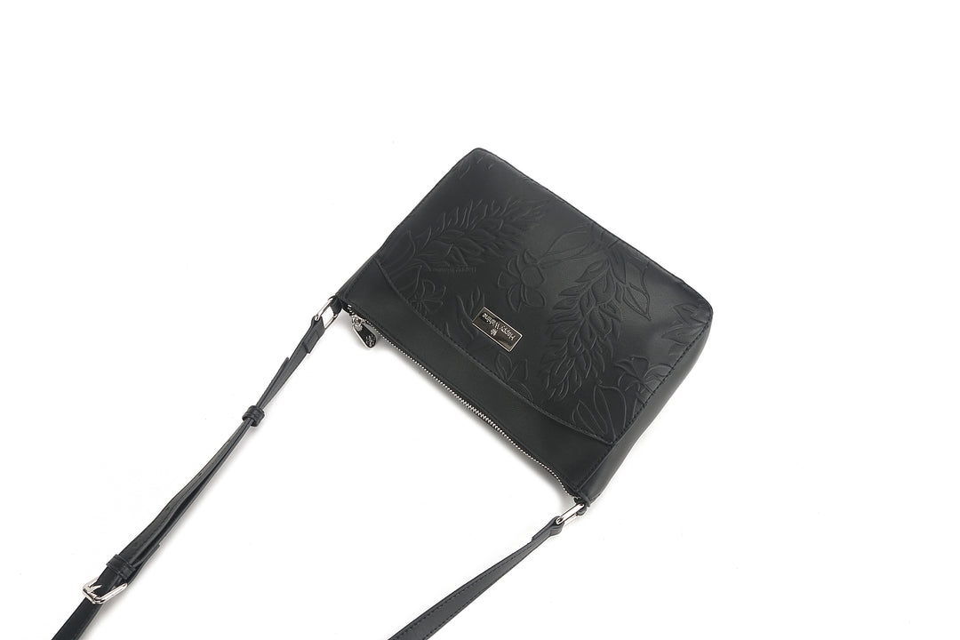 Crossbody Brittney Ginger Embossed Black