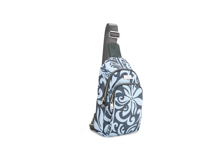 Sling Bag Keʻolu Tapa Tiare Teal