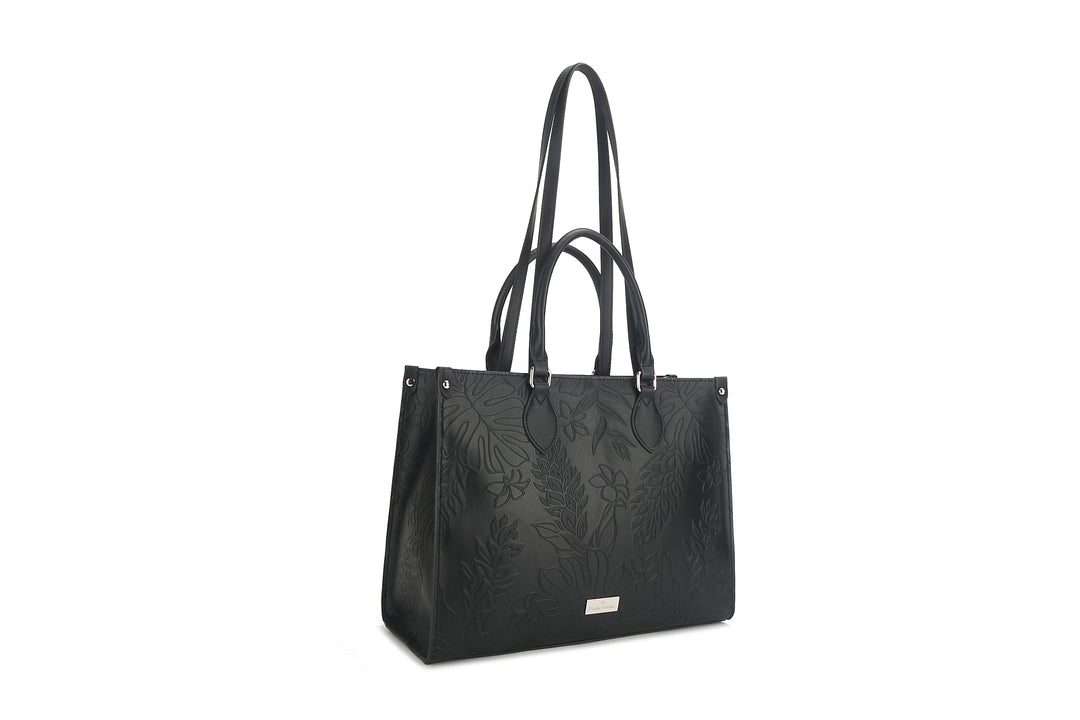 Tote Kauwela Ginger Embossed Black