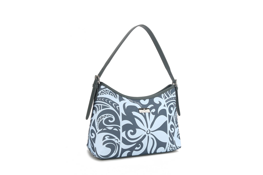 Shoulder Bag Keʻolu Tapa Tiare Teal