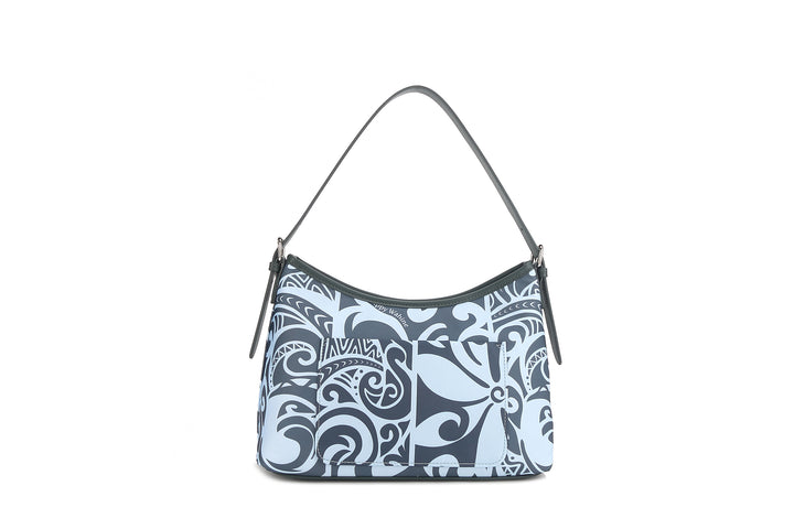 Shoulder Bag Keʻolu Tapa Tiare Teal