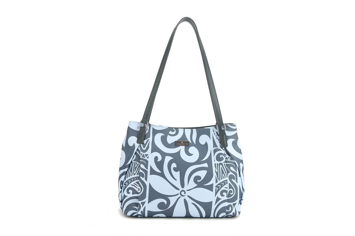 Tote Medium Keʻolu Tapa Tiare Teal