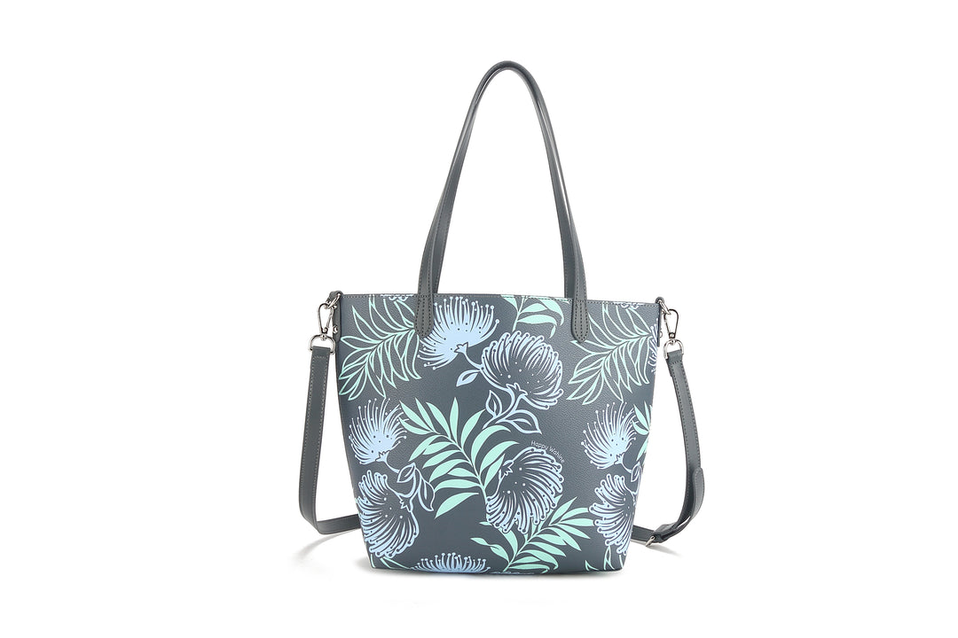 Reversible Tote Nancy Small Lehua Grey