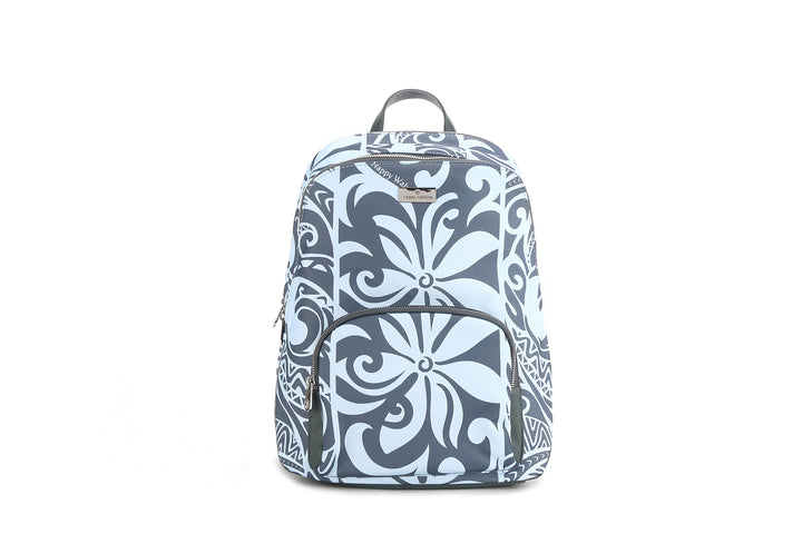 Backpack Large Keʻolu Tapa Tiare Teal