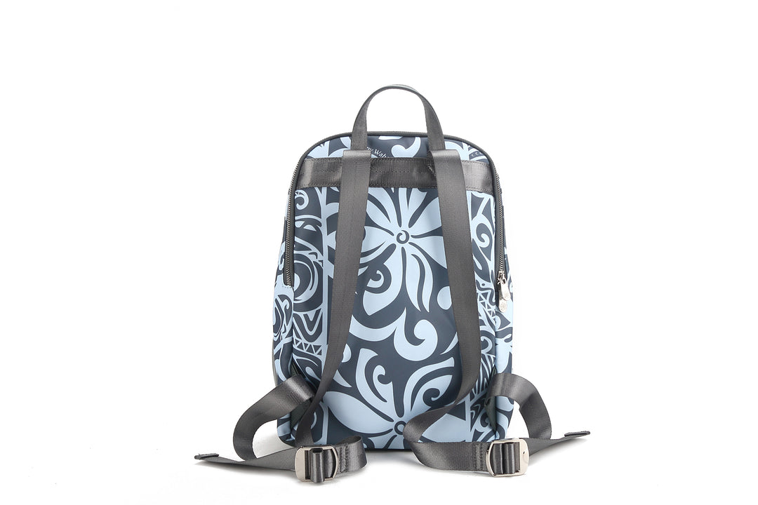 Backpack Large Keʻolu Tapa Tiare Teal