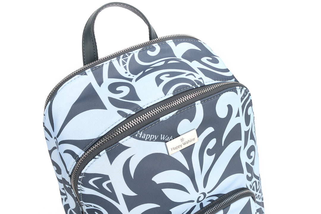 Backpack Large Keʻolu Tapa Tiare Teal