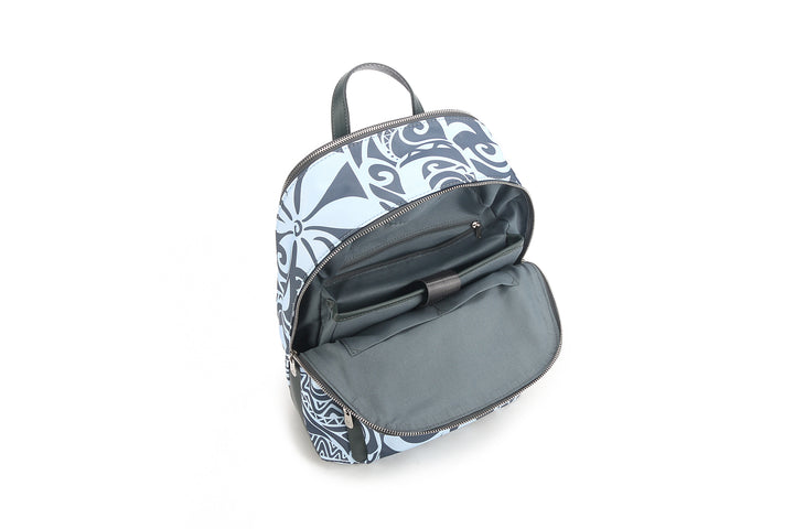 Backpack Large Keʻolu Tapa Tiare Teal