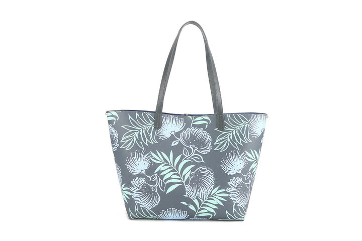 Reversible Tote Nancy Large Lehua Grey