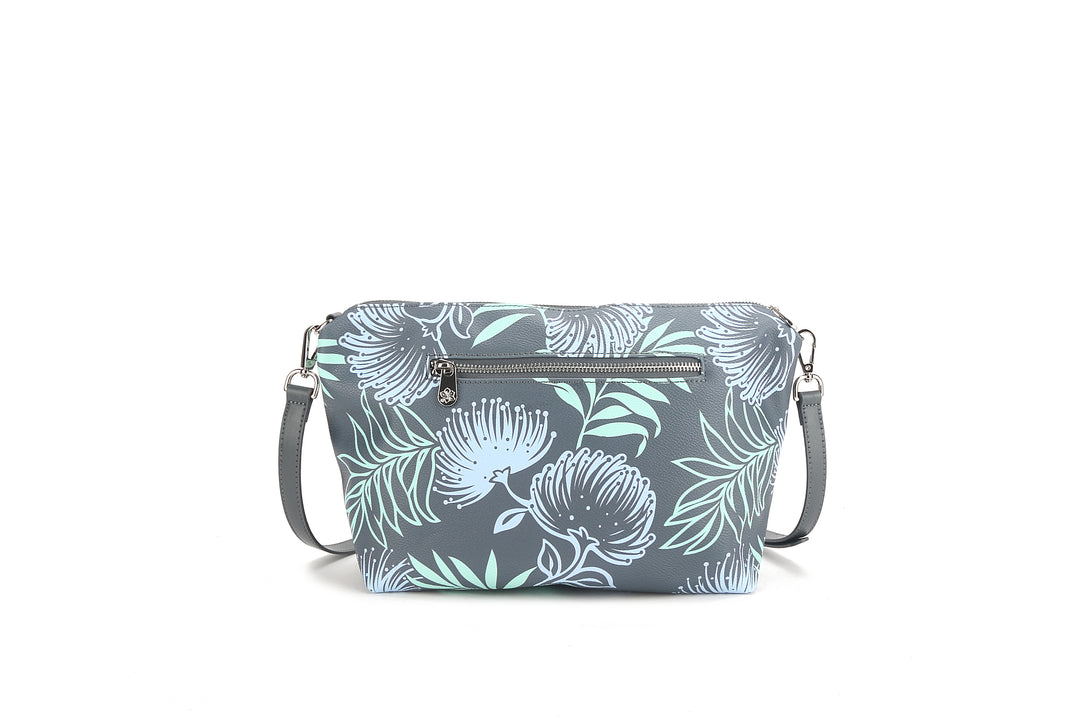 Reversible Tote Nancy Large Lehua Grey