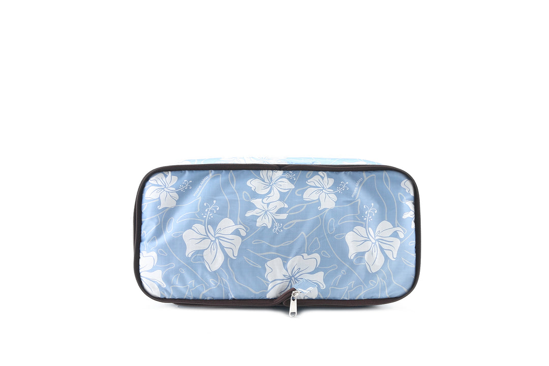 Foldable Duffle Bag Sophie Hibiscus Blue