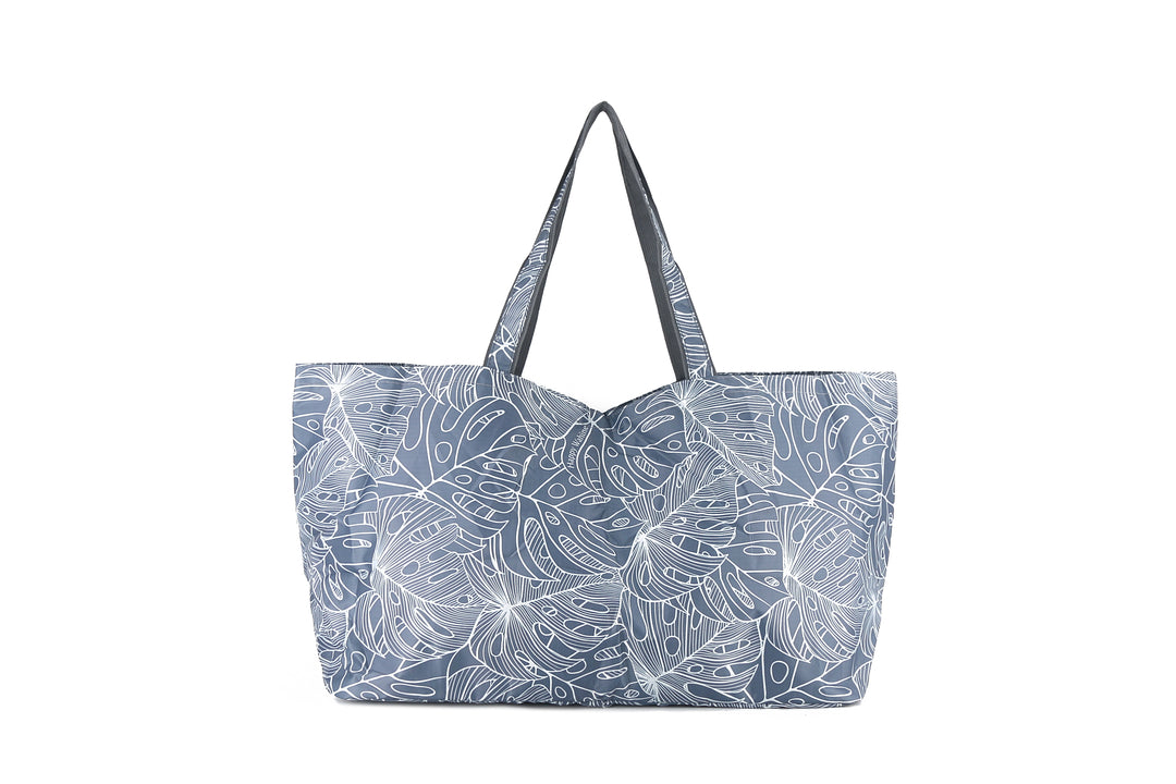 Carry-All Tote Monstera Lines Grey