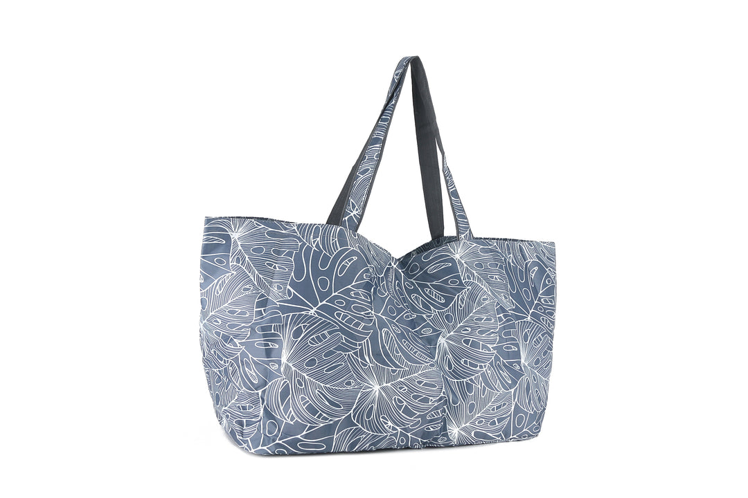 Carry-All Tote Monstera Lines Grey