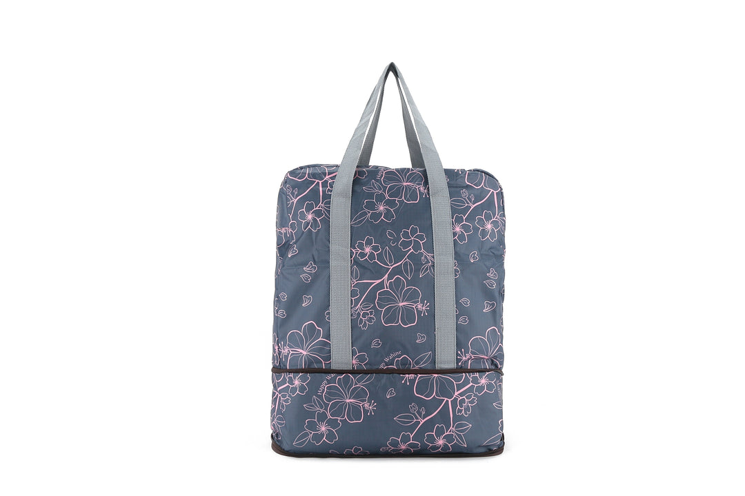 Foldable Duffle Bag Sophie Sakura Grey