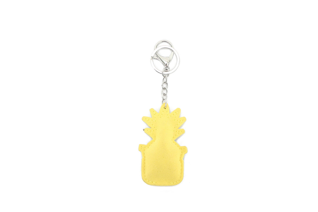 Bag Charm Crystal Pineapple Glasses Yellow