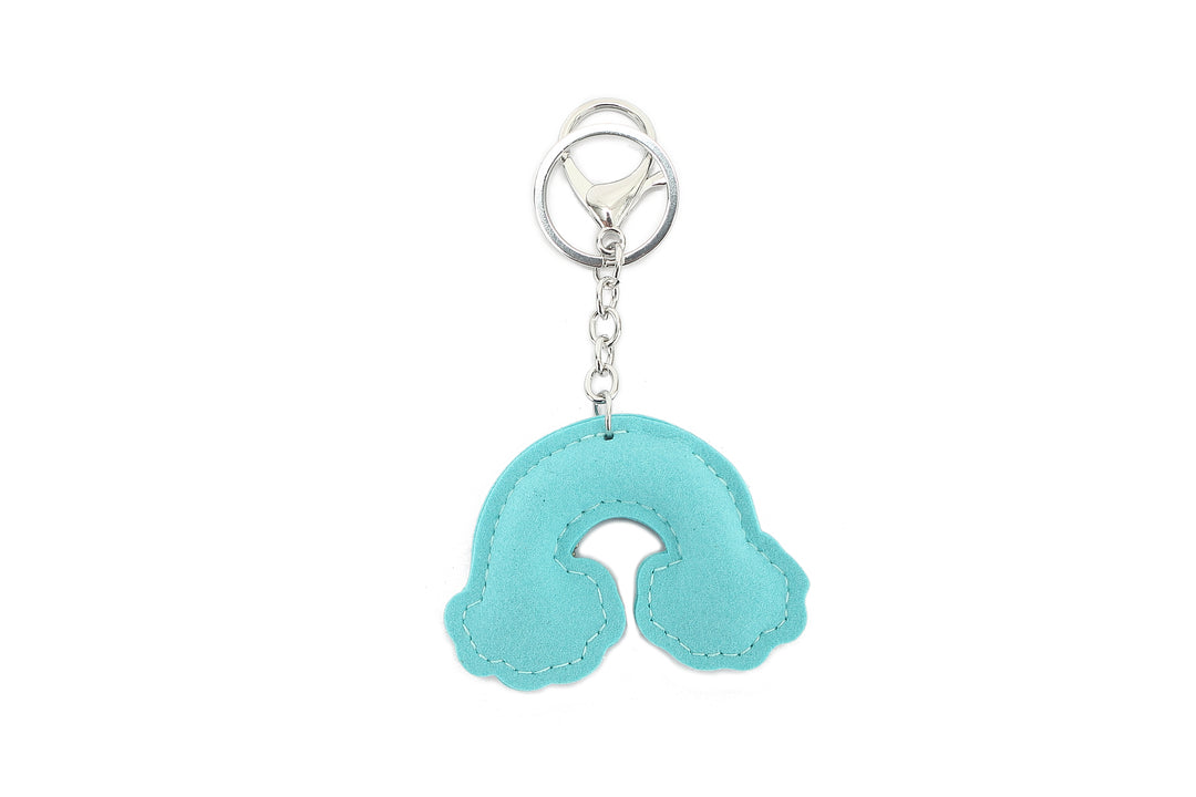 Bag Charm Crystal Rainbow Blue