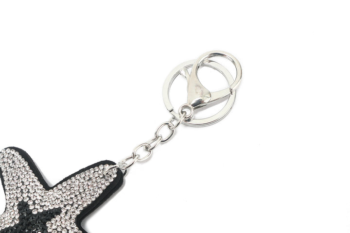 Bag Charm Crystal Starfish White