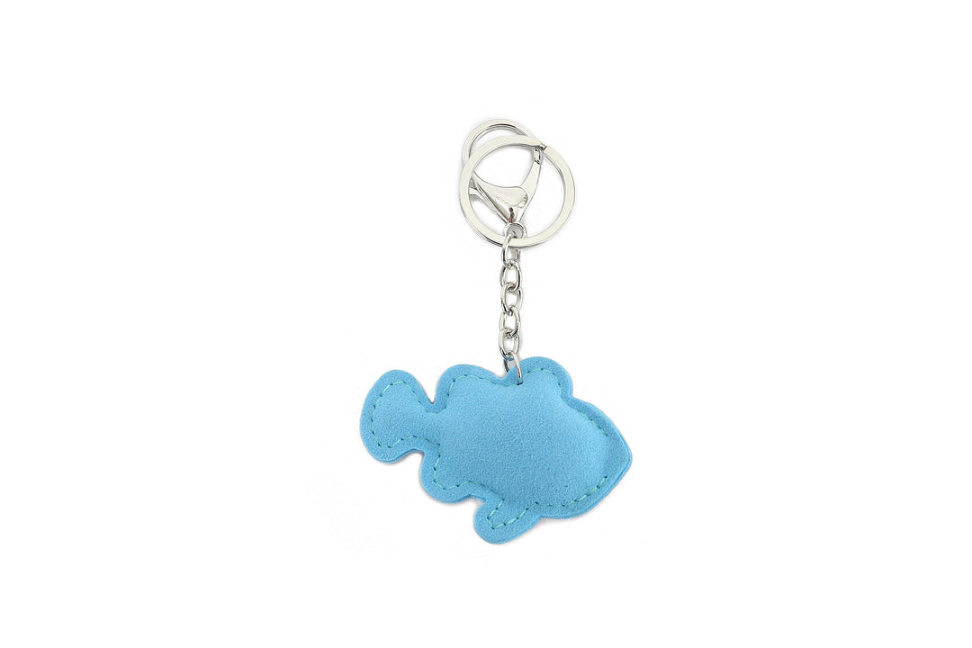 Bag Charm Crystal Fish Blue