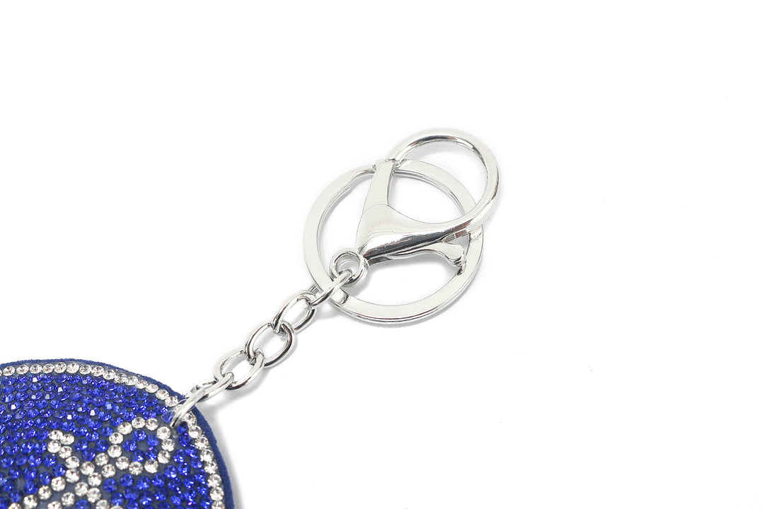 Bag Charm Crystal Anchor Blue