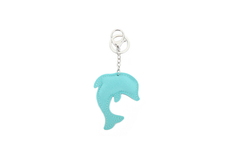 Bag Charm Crystal Dolphine Blue